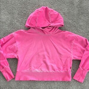 Hot pink Joylab garment dye hoodie